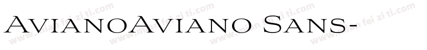 AvianoAviano Sans字体转换